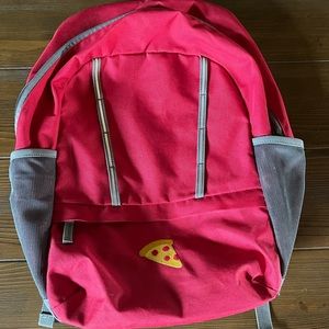 Kids Lands End BackPack with Pizza Embroidery